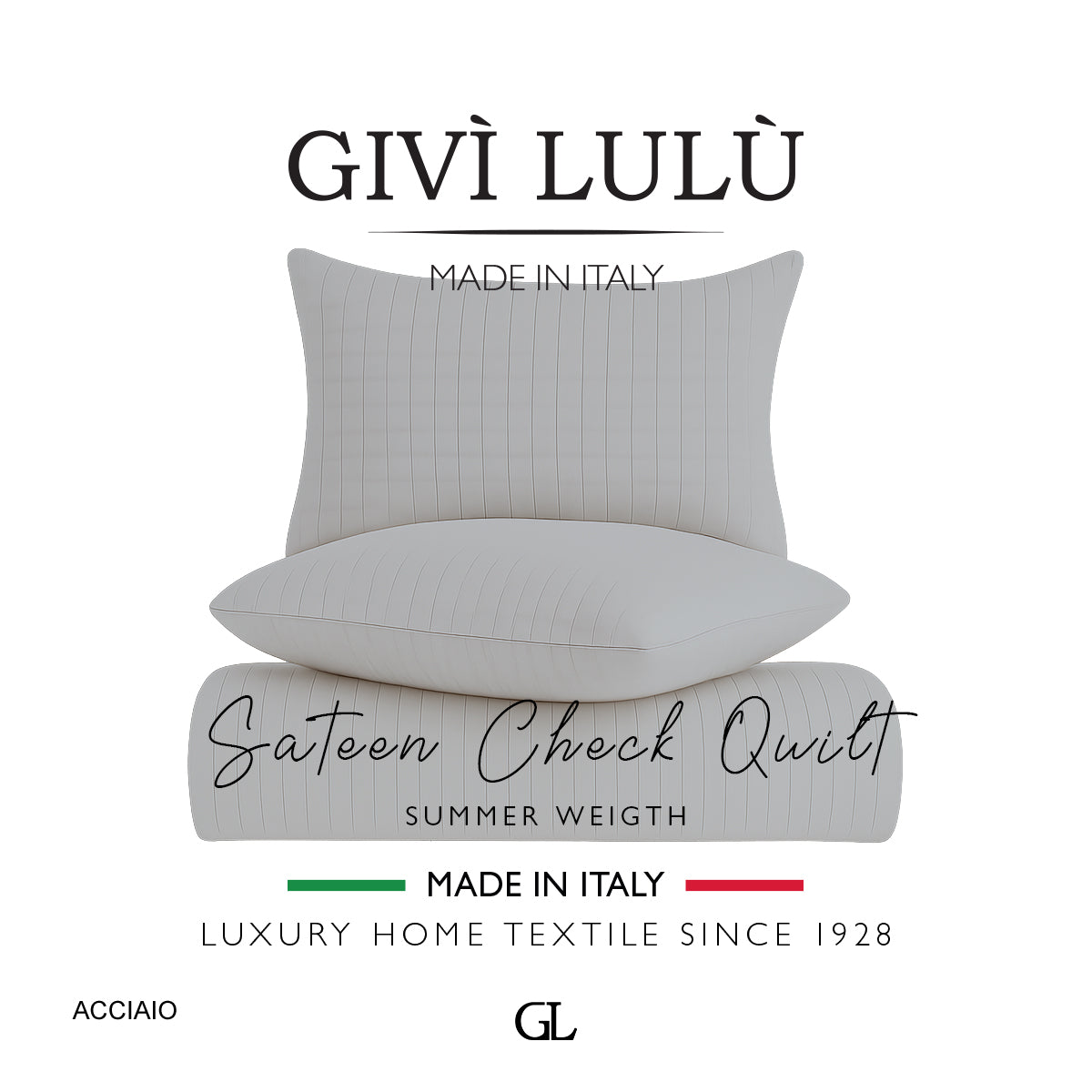 Check Quilt Summer - Acciaio