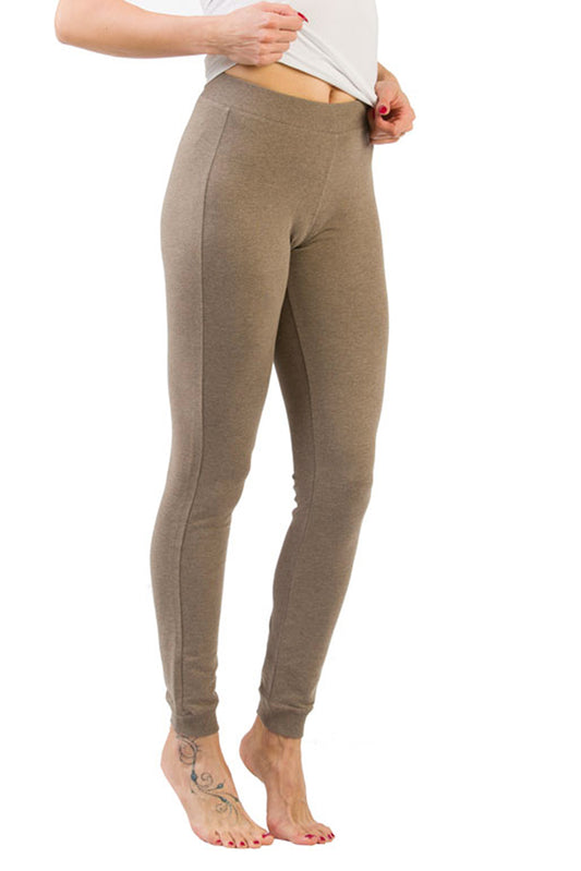 Leggins Slim Fit - Niylon - Marone Melange