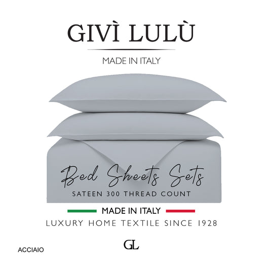 Solid 300 Thread Count - Acciaio