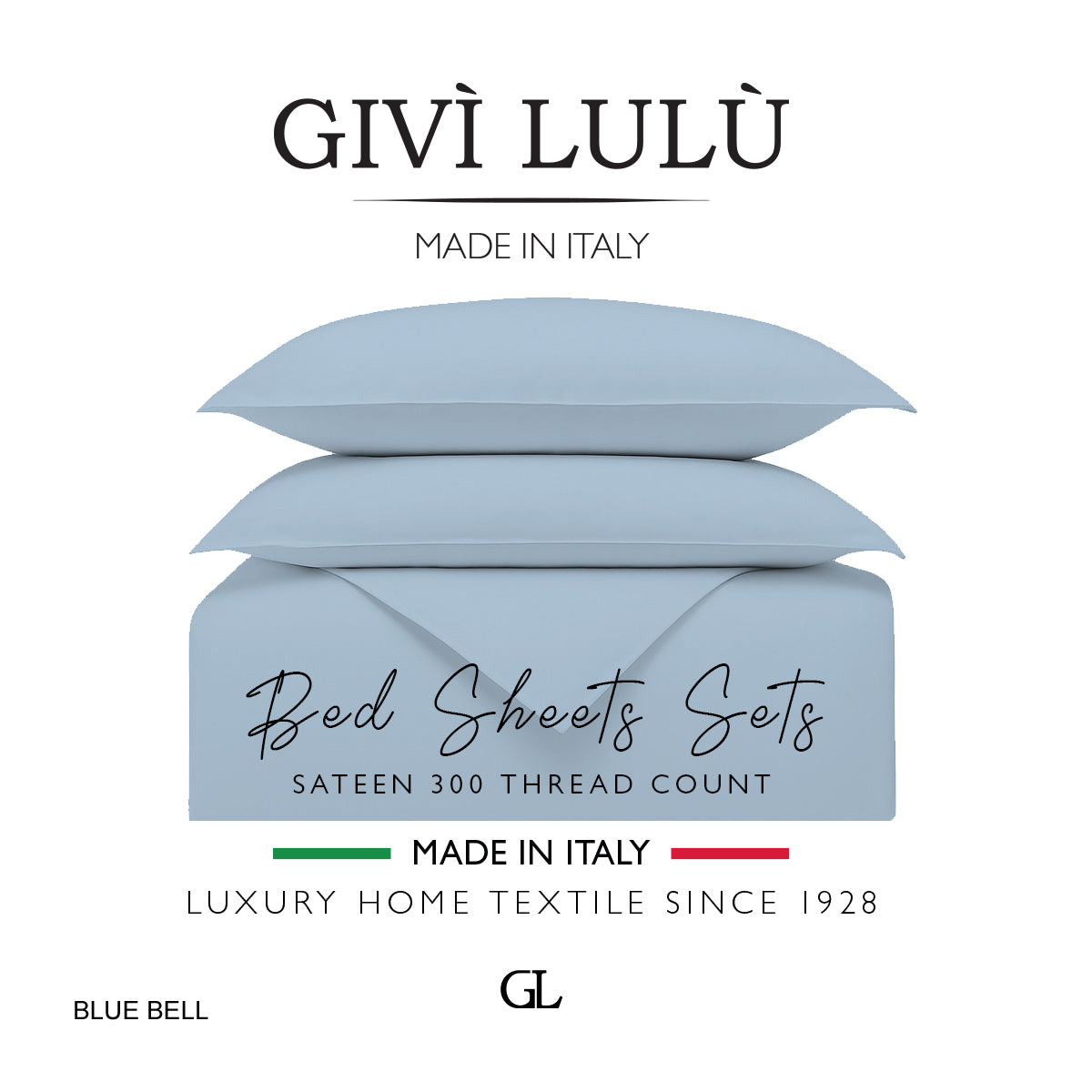 Solid 300 Thread Count - blue bell