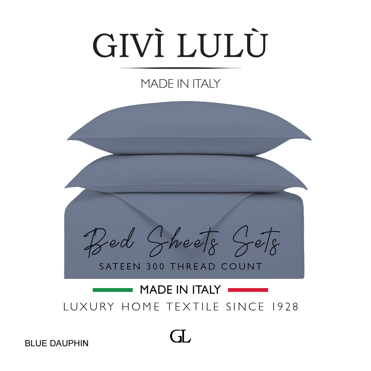 Solid 300 Thread Count - blue dauphin
