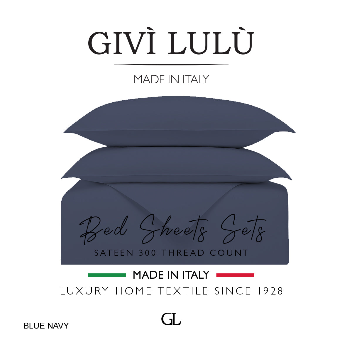 Solid 300 Thread Count - blue navy