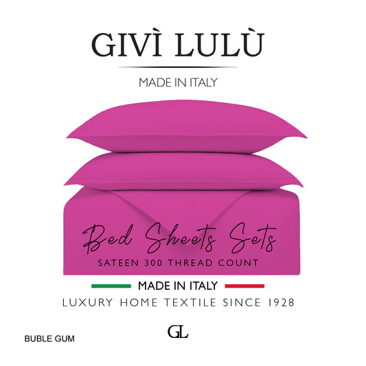 Solid 300 Thread Count - buble gum
