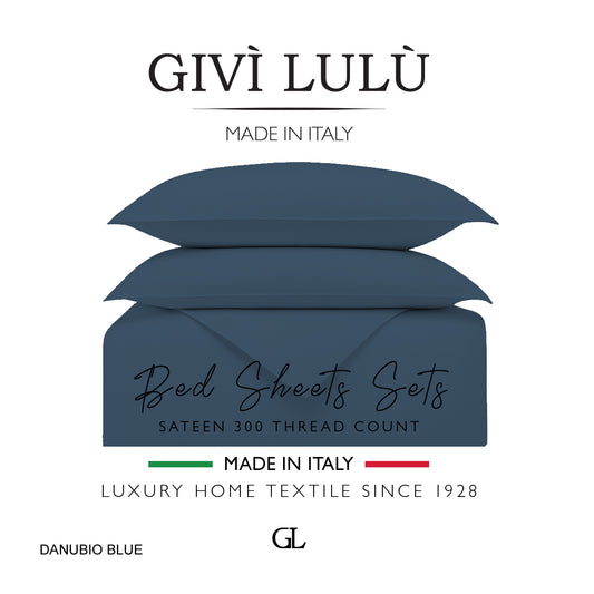 Solid 300 Thread Count - danubio blue
