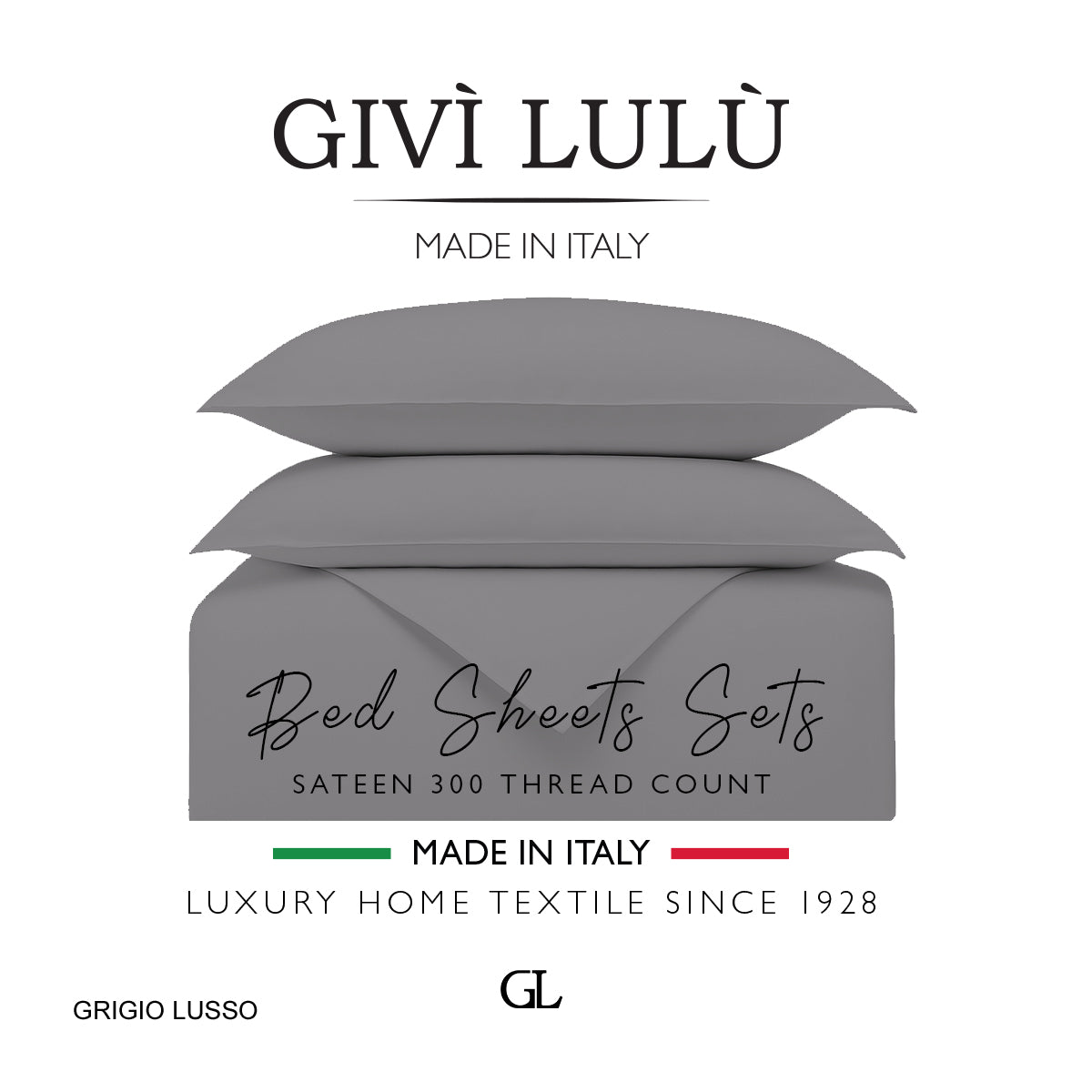 Solid 300 Thread Count - grigio lusso