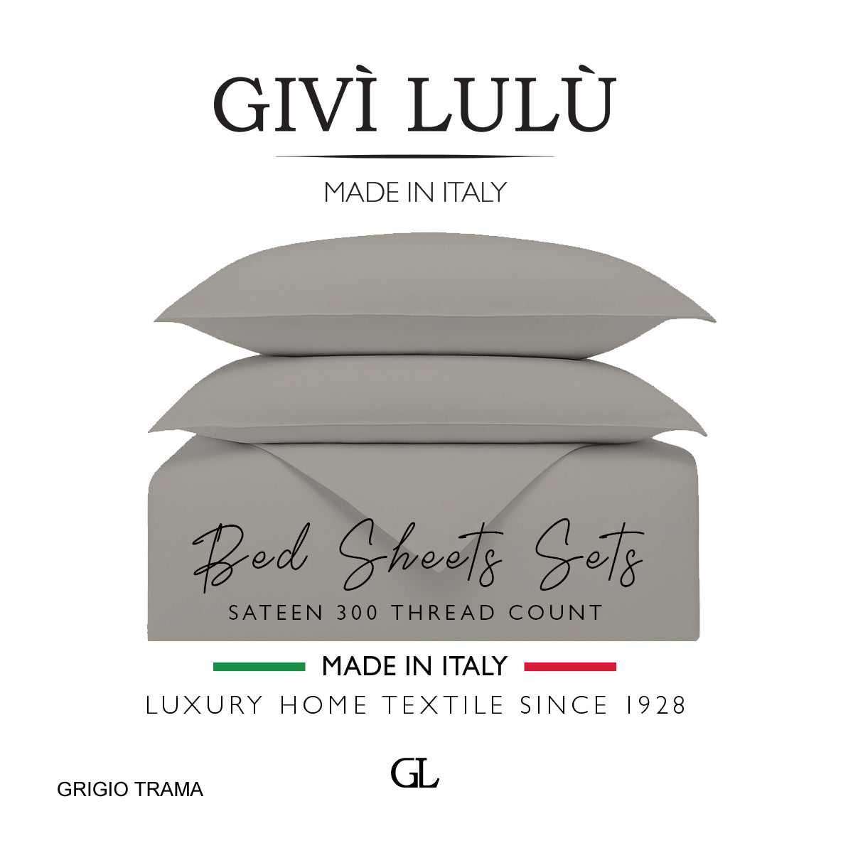Solid 300 Thread Count - grigio trama