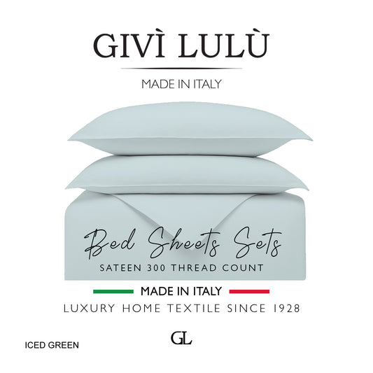 Solid 300 Thread Count - iced green