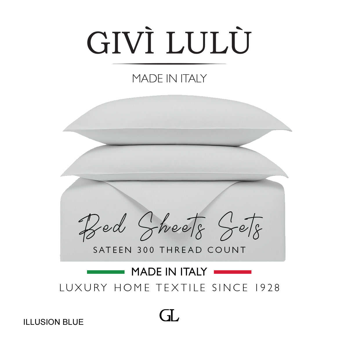 Solid 300 Thread Count - illusion blue