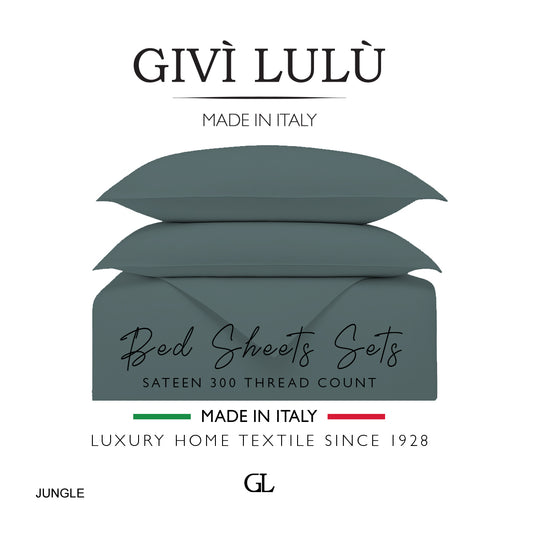 Solid 300 Thread Count - jungle