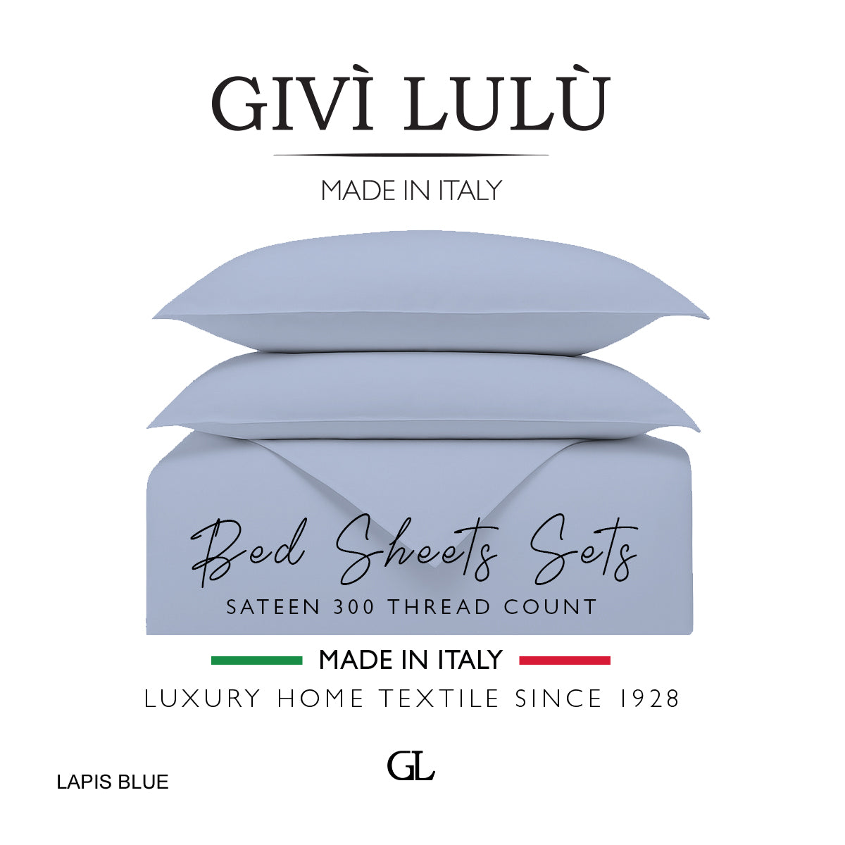 Solid 300 Thread Count - lapis blue
