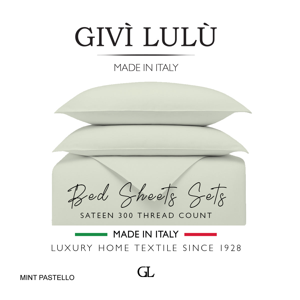 Solid 300 Thread Count - mint pastello