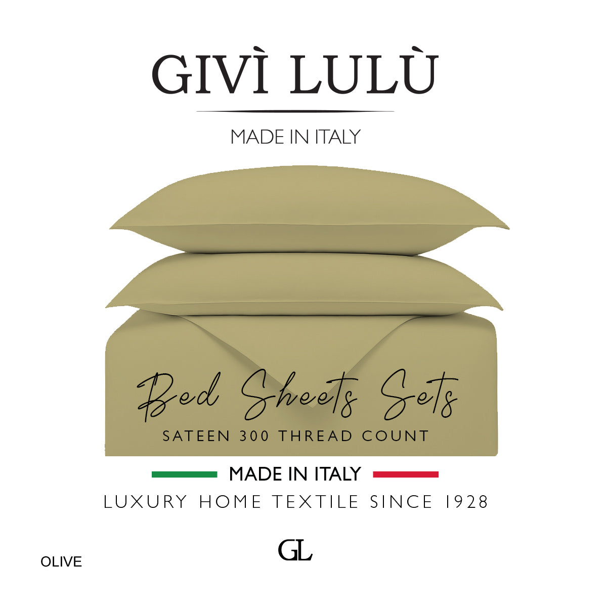 Solid 300 Thread Count - olive