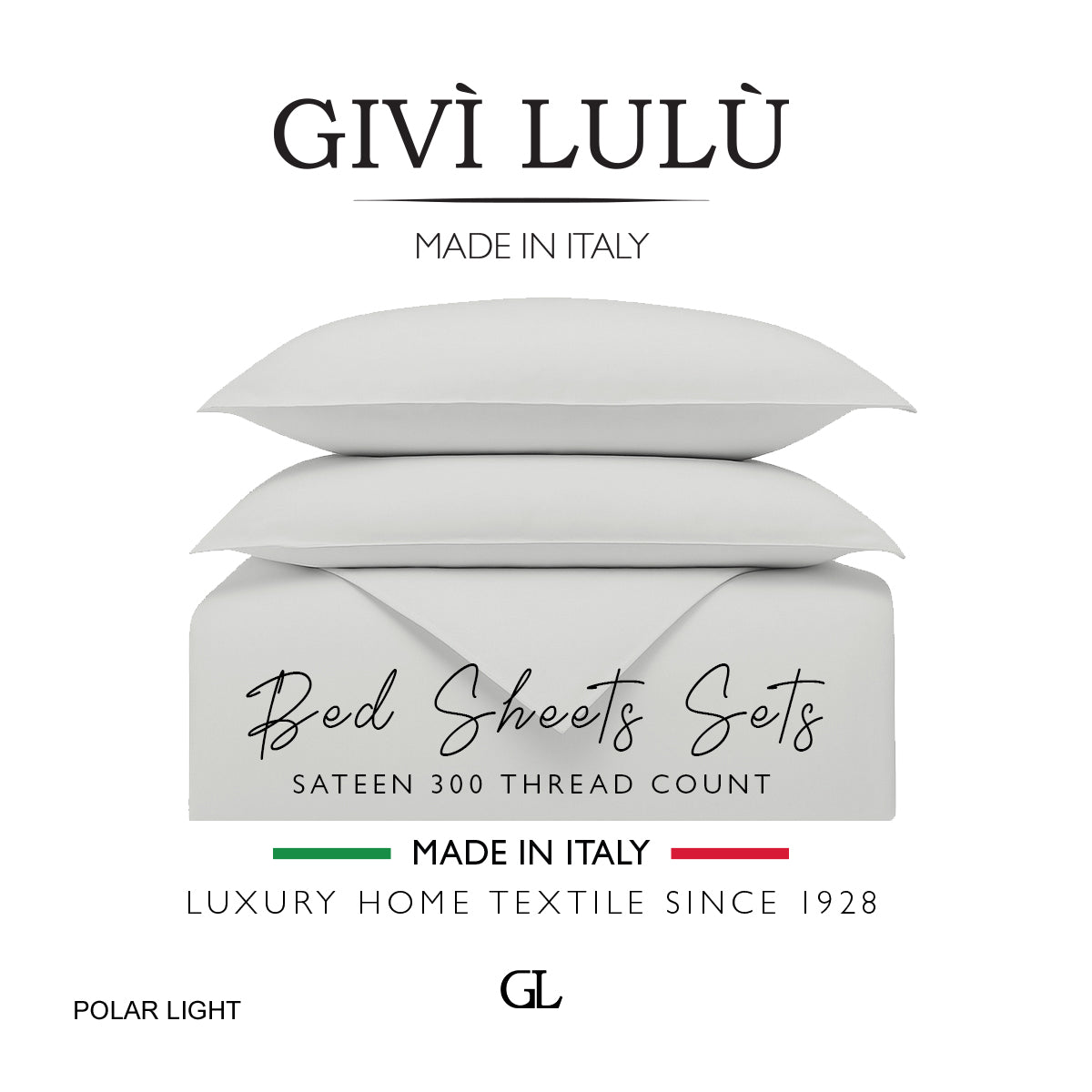 Solid 300 Thread Count - polar light