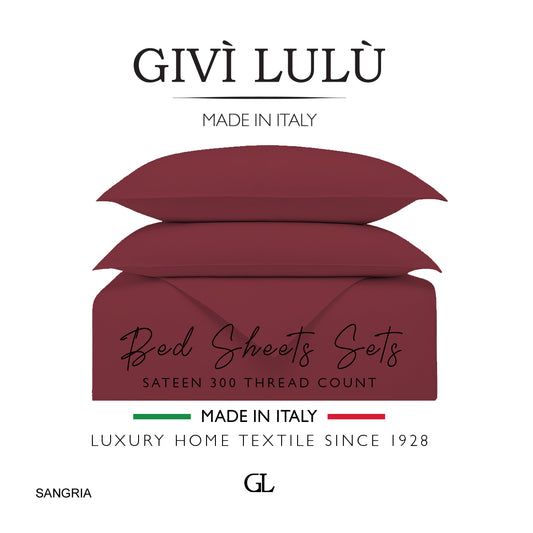 Solid 300 Thread Count - sangria