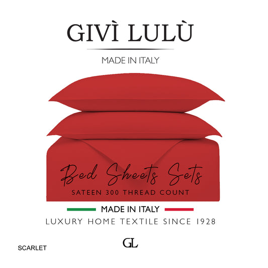 Solid 300 Thread Count - scarlet
