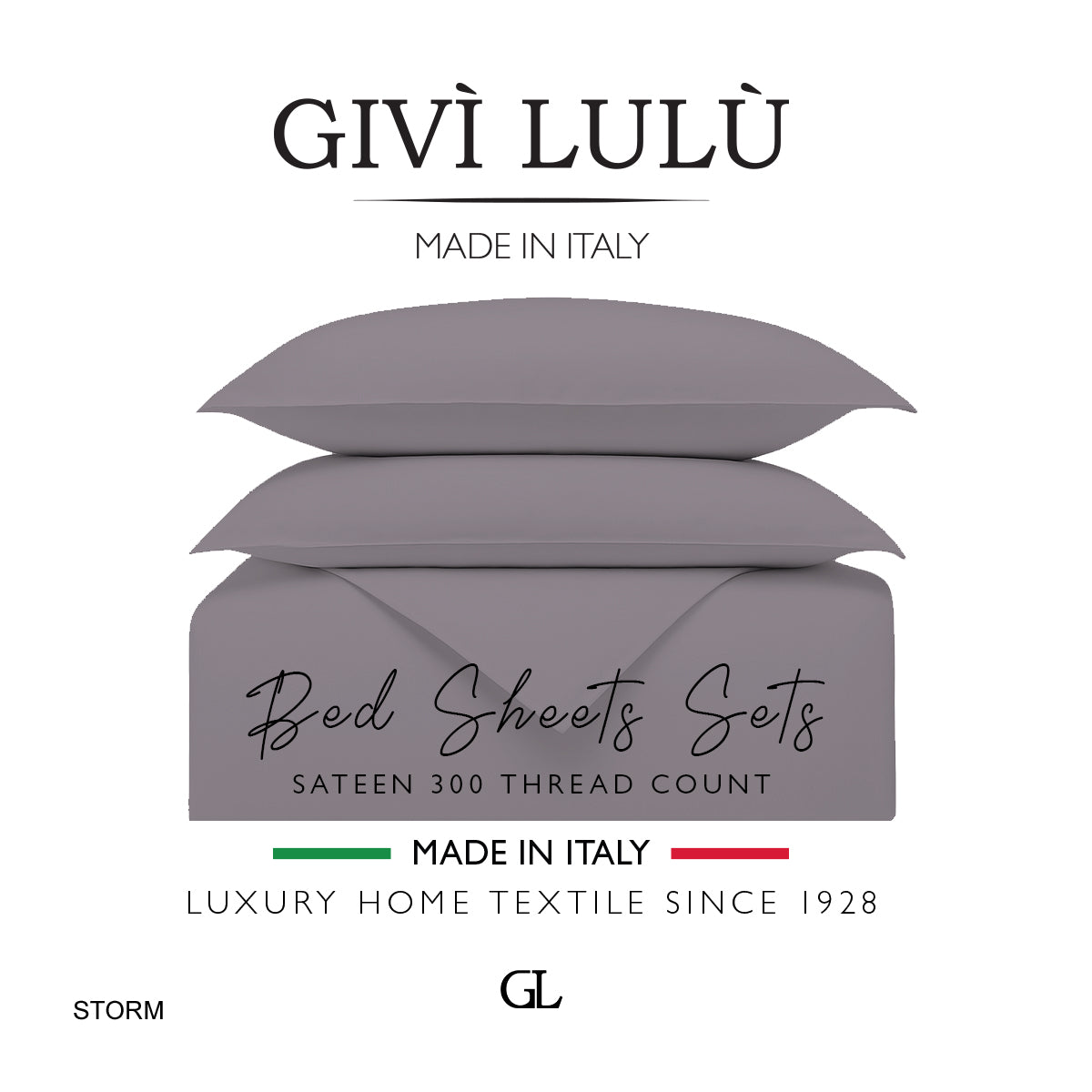 Solid 300 Thread Count - storm