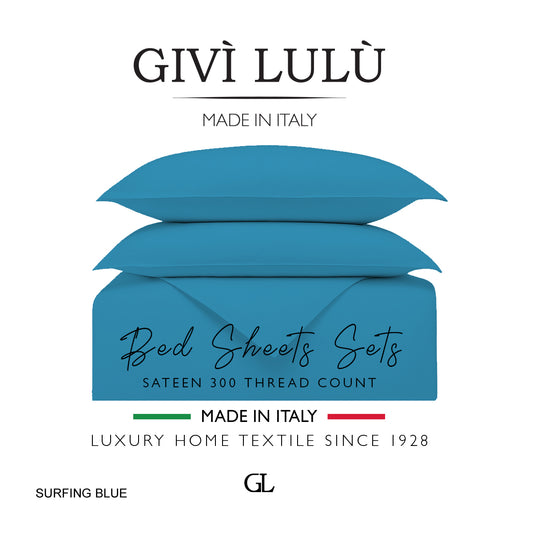 Solid 300 Thread Count - surfing blue