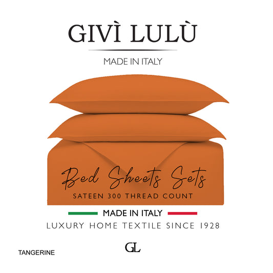 Solid 300 Thread Count - tangerine